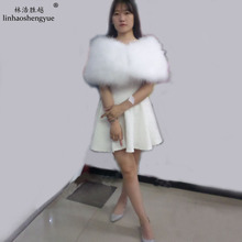 Linhaoshengyue Ostrich   Fur   Small  Shawl 2024 - buy cheap
