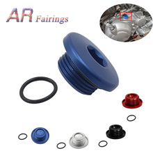 Aluminum For Yamaha YFM700 YFM 700 Top Crankcase Oil Filler Plug & O-Ring Raptor Quad Blue Black Silver Red 2024 - buy cheap