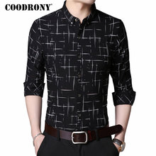 COODRONY Men Shirt Mens Business Casual Shirts Men Brand Clothes 2019 New Arrival Cotton Plaid Long Sleeve Camisa Masculina 8725 2024 - buy cheap