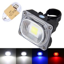 Luz trasera para bicicleta de montaña, lámpara de advertencia de seguridad, recargable, lámpara LED COB, 20W, 500 lúmenes 2024 - compra barato