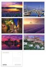 6pcs/lot Provence beautiful landscape christmas greeting cards postcards set/Gift Card/Blessing invitation Post card YH-1105 2024 - buy cheap