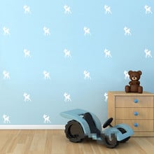 Bambi-pegatinas de pared para sala de estar, arte, Mural, calcomanías de pared para decoración del hogar, Y-59, 32 unidades 2024 - compra barato