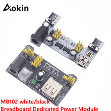 MB102 Solderless Breadboard Power Supply Module for Arduino Nano 3.3V 5V MB102 white/black Breadboard Dedicated Power Module 2024 - buy cheap