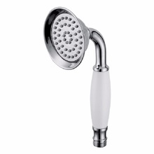 Brass Hand Held Shower Head Telephone Style Round Bathtub Handheld Shower Head, Chrome + Ceramic 03-026B 2024 - buy cheap