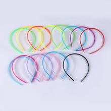 10Pcs/Lot Korean Fashion 4mm Hairband Hair Accessories Solid Candy Color Plastic Headband Cute Headdress Girls Hoop Rim Headband 2024 - buy cheap