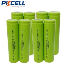 Batería recargable PKCELL 4/3A NiMH, 18670, 17670, 3800mAh, 1,2 V, NI-MH, para paquete de batería artesanal, 8 Uds. 2024 - compra barato