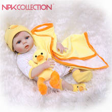 NPKCOLLECTION Soft Silicone Reborn Baby Doll Girl Toys Lifelike Babies Boneca Full Vinyl Fashion Dolls For Kids Birthday Gifts 2024 - buy cheap