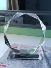 Frete grátis medalha de troféu de cristal personalizado com logo k9 girassol de cristal para presente de negócios e decoração de casa 2024 - compre barato
