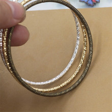 SEA MEW Fashion 63mm Round Bangle 3 Colors Plated Vintage Metal Copper Bangle Bracelet For Women cy2036 2024 - buy cheap