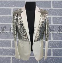 Male Paillette Suit Mens Costume Male Costumes Groom Blazers Men Married Suits Masculino Homme Terno Stage Costumes For Singers 2024 - buy cheap