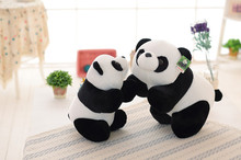 50 cm Brinquedos de Pelúcia Lindo Animal Simulação Boneca de Pelúcia panda Brinquedo Crianças 20 polegada Preto branco Decorações de Presente de Aniversário Para crianças 2024 - compre barato
