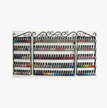 Estante de exhibición de esmalte de uñas, estante de hierro forjado para pared, productos cosméticos especiales 2024 - compra barato