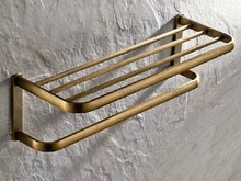 Towel Bar Antique Brass Toilet Towel Holder Towel Rack Shelf Solid Holder Brief Fixed Bathroom Accessory Nba172 2024 - buy cheap