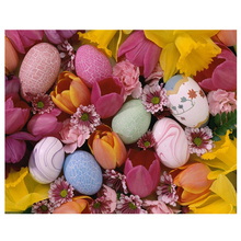 Huevos de Pascua cuadrado redondo daimond pintura mosaico de diamantes bordado imágenes de pantalla completa por número hogar DecorZP-2173 2024 - compra barato