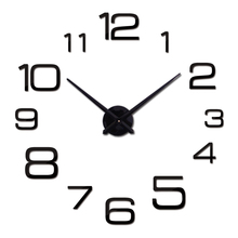 Relógio de parede 3d acrílico espelhado, relógio quartz 2024 - compre barato