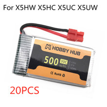 20pcs/lot Lipo Battery 3.7v 500mAh for Syma X5HW X5HC X5UW X5UC RC Drone Helicopter 3.7V  LiPO-Battery Spares Part 802540 2024 - buy cheap