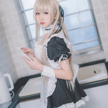 Harajuku Anime Cosplay Kasugano Sora Japanese Cosplay Women Maid Halloween Cosplay Costume 2024 - buy cheap