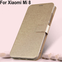 Funda de piel sintética para Xiaomi Mi 8, funda trasera con cierre magnético de 6,21 pulgadas para Xiaomi Mi 8 mi8 2024 - compra barato