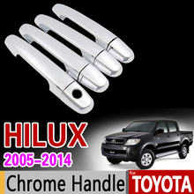 Набор хромированной ручки для Toyota Hilux SR5 AN10 AN20 AN30 2005 2006 2007 2008 2009 2010 2011 2012 2013 2014 Аксессуары 2024 - купить недорого