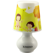Mini lâmpada de mesa com sensor de movimento, lâmpada led de mesa com sensor de movimento detector 110v 220v, campainha com dormir, decoração noturna para casa, presente para crianças