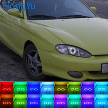 Anillo de Ojos de Ángel LED RGB multicolor, Control remoto DRL RF para Hyundai Tiburon coupe 1996 1997 1998 1999, accesorios 2024 - compra barato