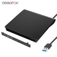 DeepFox новый тонкий твердый пластиковый USB 3,0 SATA 9,5 мм внешний корпус для DVD CD-ROM чехол для ноутбука CD/DVD Оптический привод оптом 2024 - купить недорого