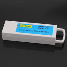 Bateria recarregável de lítio rc para quadricóptero yuneec q500 q500 3s, 11.1v, 6400mah 2024 - compre barato