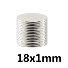 15pcs 18X1 mm N35 Mini Super Strong Rare Earth Fridge Permanet Magnet Small Round Neodymium Magnet 2024 - buy cheap