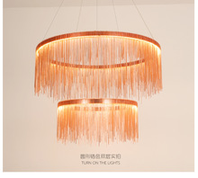 Aluminum Tassel Circular Chandelier For Living Room Dining Room Home Modern Luxury Simple European Style Led Bulb Included 2024 - buy cheap