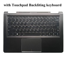 Используется для Lenovo Yoga 710-14ISK 710-14IKB Клавиатура для ноутбука Подставка для рук раскладка US с сенсорной панелью Подсветка клавиатуры 2024 - купить недорого