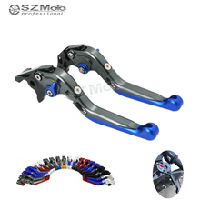 For SUZUKI GSX GSX400F IMPULSE , GSX750 Inazuma Motorcycle Folding Extendable Adjustable Brakes Clutch Levers With LOGO CNC 2024 - buy cheap