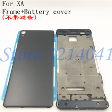 Original Middle Front Frame Bezel Housing For Sony Xperia XA F3111 F3112 F3115+ Replacement Parts With Battery Back Cover+Logo 2024 - buy cheap
