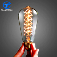 Винтажная лампа Эдисона TRANSCTEGO E27 винт 110 В 220 В 40 Вт 60 Вт 2024 - купить недорого