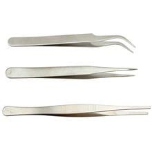 3 pcs Stainless Steel Electronic Tweezers Repair Precision Assembly Set Tool 2024 - buy cheap