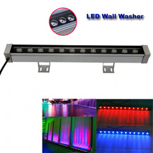 Luz LED WASH de pared de alta potencia, iluminación de 0,5 m, 12W, 10 unidades por lote, envío gratis por FEDEX/DHL 2024 - compra barato