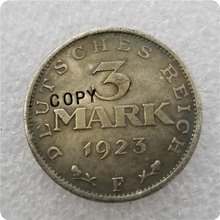 1923 alemanha 3 mark moeda copiar moedas comemorativas-réplica moedas medalha moedas colecionáveis 2024 - compre barato