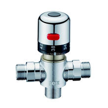 Newest Retail Brass Thermostatic Mixing Valve, Pipe Thermostat Valve, Control the Mixing Water Temperature TR520 2024 - buy cheap