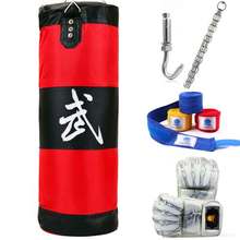 90cm Thickened Training Fitness MMA Boxing Punching Bag Empty Sport Kick Sandbag Training Set Wraps & Hook &a pair Gloves 2024 - buy cheap
