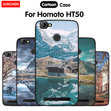 Jurchen novo caso de silicone modelado para homtom ht50 caso do telefone 5.5 polegada tpu macio volta capa para homtom ht 50 coque homtomht50 2024 - compre barato