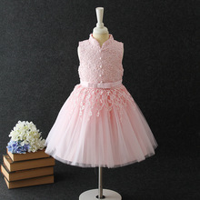 Elegante Vestido de encaje rosa para niña, Vestido de Ángel de cumpleaños, flores, ropa para niña de 4, 6, 8, 10, 12 y 14 años, RKF184088, 2021 2024 - compra barato