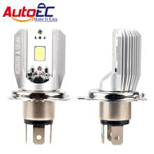 AutoEC H4/HS1 LED Motorcycle Headlight Bulbs 12W 800LM 6000K High/Low Beam COB Moped Scooter Motorbike lamp #LN59 2024 - buy cheap