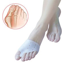 Ортопедические наборы из мягкого силикона, 1 пара, разделитель для пальцев ног, вальгусная деформация, корректор большого пальца, инструмент для ухода за ногами, носки для педикюра 2024 - купить недорого