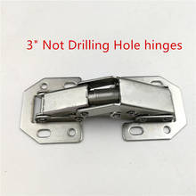 10pcs/lot 3 inch 90 Degree Not Drilling Hole Furniture Hinges Bridge Shaped Spring Frog Hinge Full Overlay Cupboard Door Hinges 2024 - buy cheap