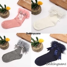 Children's Spring and Autumn Lace Princess Socks Girls Fashion Comfortable Warm Socks Cotton Girl Creative Lace Princess Socks 2024 - buy cheap