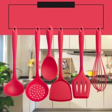 Kitchen Silicone Non-stick Cooking Spoon Spatula Ladle Egg Beaters Utensils Dinnerware Set Cooking Tools Accessories Supplies 2024 - buy cheap