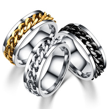 Кольца женские, из титановой стали, с цепочкой, в готическом стиле, свадебные кольца на палец, 20 шт. 2024 - купить недорого