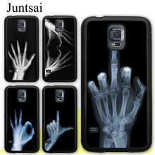 Funda con huesos de mano para móvil, carcasa de rayos X para Samsung Galaxy S20 Plus, S9, S10, Note 20 Ultra, A50, A70, A51, A71, A21S, A20e, A31, M31, M21 2024 - compra barato