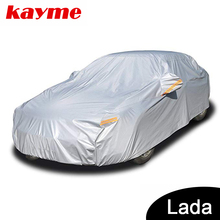 Kayme aluminium Waterproof car covers super sun protection dust Rain car cover full universal auto suv protective for Lada 2024 - buy cheap