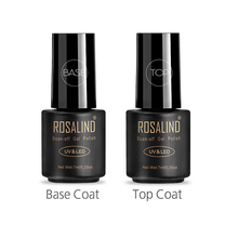 ROSALIND Top and Bace Coat Hybrid Varnishes Gel Nail Polish 7ML Nail Art UV lamp Cured Semi Permanent Nail Gel Top Base Gel 2024 - buy cheap