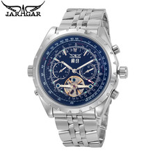 New 2017 JARAGAR Fashion CHRO AUTO Mechanical Watches Mens Auto Stell Men's Watch Wristwatch +Gift Box Free Ship 2024 - buy cheap